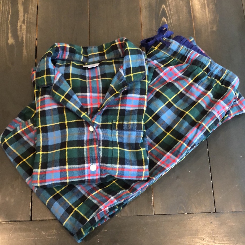 Lands end Flannel pajama set
